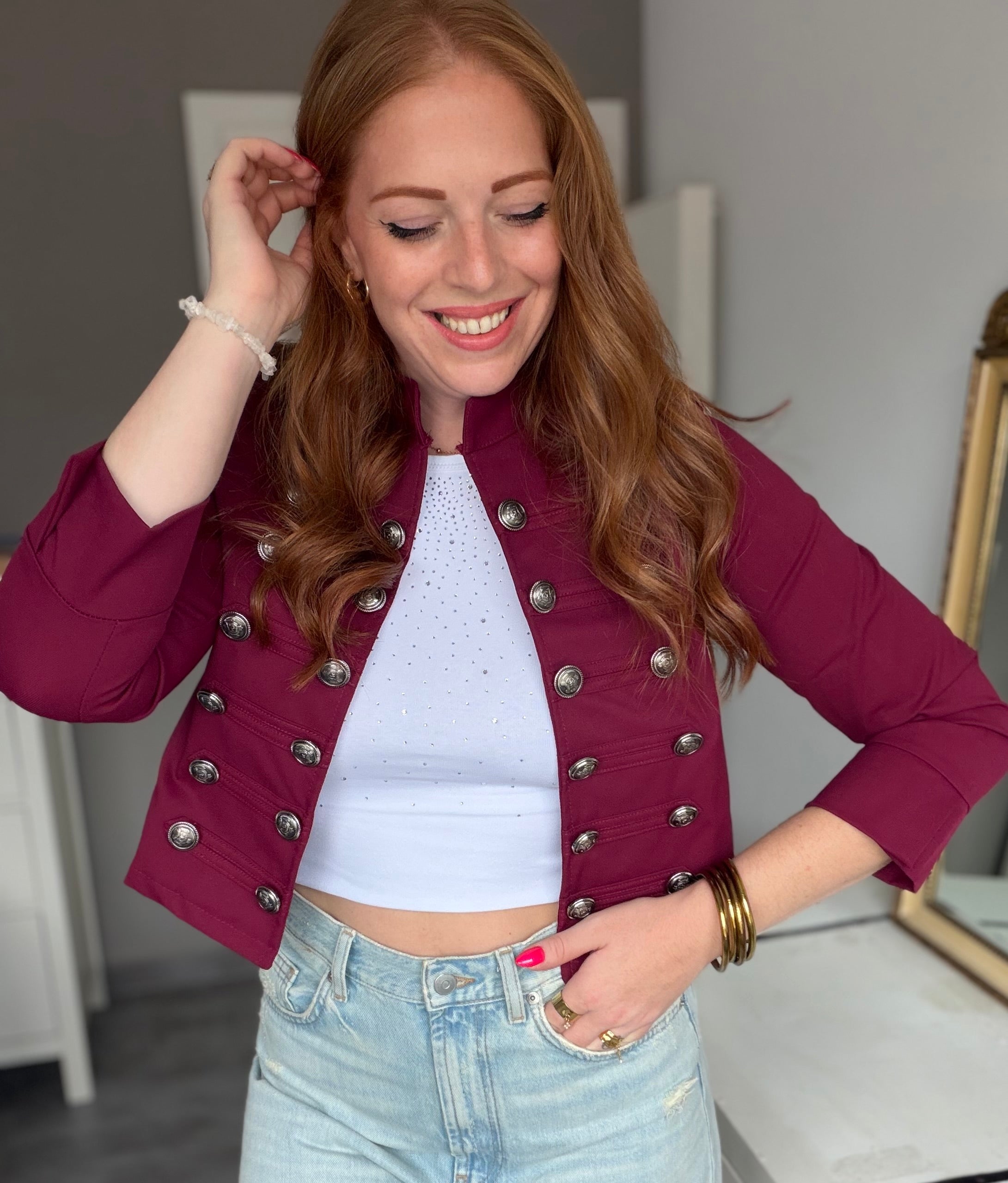 Veste Alessia bordeaux
