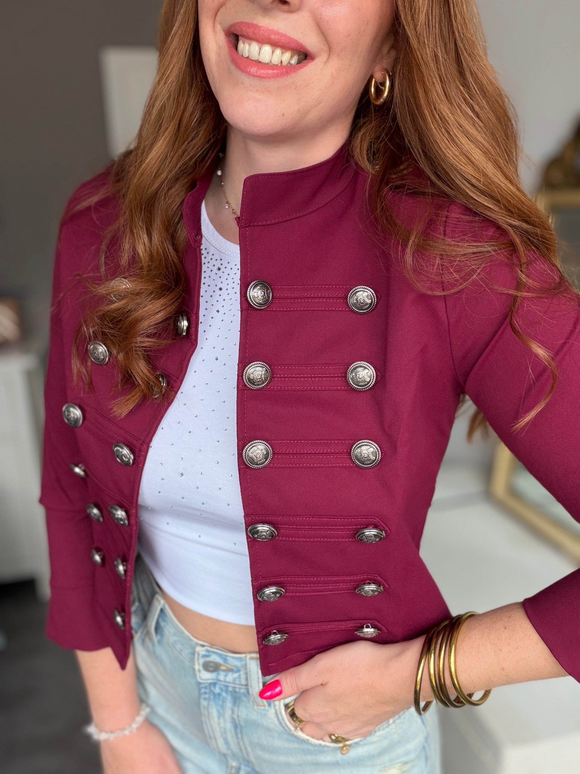 Veste Alessia bordeaux