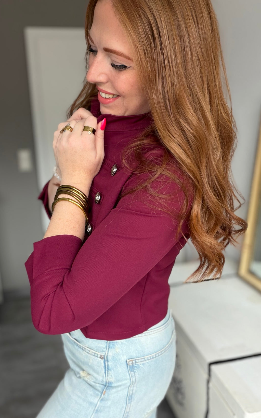 Veste Alessia bordeaux